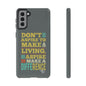 Aspire To Make Difference Text Design - Mobile Case