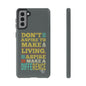 Aspire To Make Difference Text Design - Mobile Case