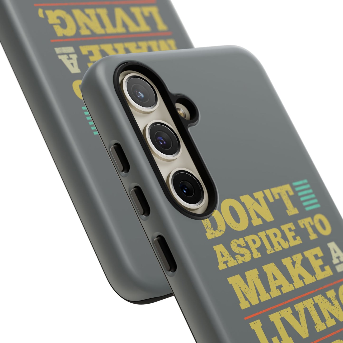 Aspire To Make Difference Text Design - Mobile Case