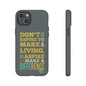 Aspire To Make Difference Text Design - Mobile Case