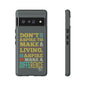 Aspire To Make Difference Text Design - Mobile Case