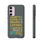 Aspire To Make Difference Text Design - Mobile Case