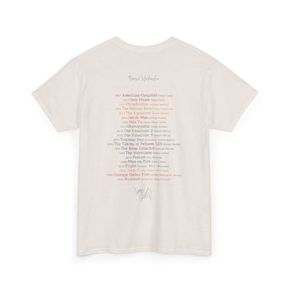 Denzel Movies Movie List Tee