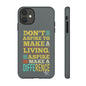 Aspire To Make Difference Text Design - Mobile Case