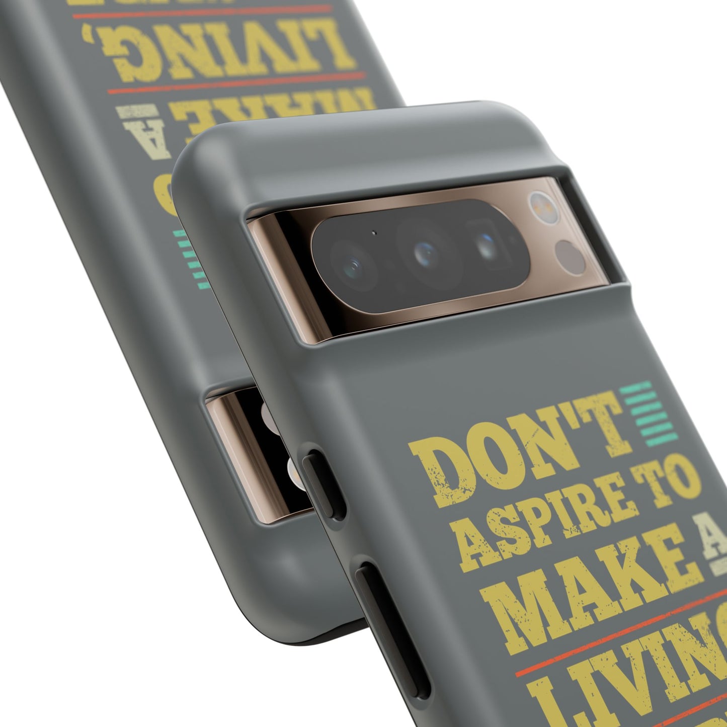 Aspire To Make Difference Text Design - Mobile Case