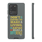 Aspire To Make Difference Text Design - Mobile Case