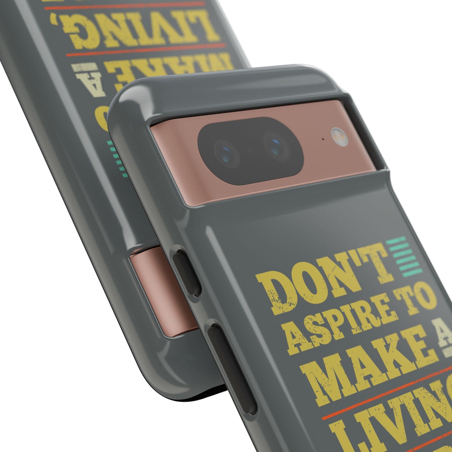 Aspire To Make Difference Text Design - Mobile Case