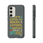 Aspire To Make Difference Text Design - Mobile Case