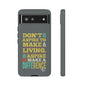 Aspire To Make Difference Text Design - Mobile Case