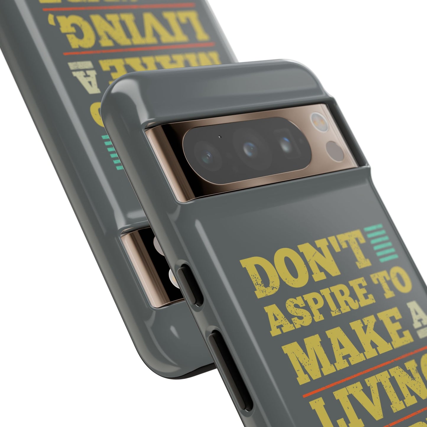 Aspire To Make Difference Text Design - Mobile Case