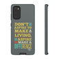 Aspire To Make Difference Text Design - Mobile Case