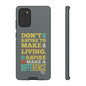 Aspire To Make Difference Text Design - Mobile Case