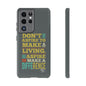 Aspire To Make Difference Text Design - Mobile Case