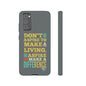 Aspire To Make Difference Text Design - Mobile Case