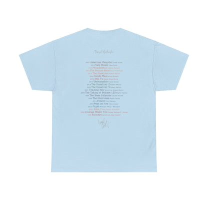 Denzel Movies Movie List Tee