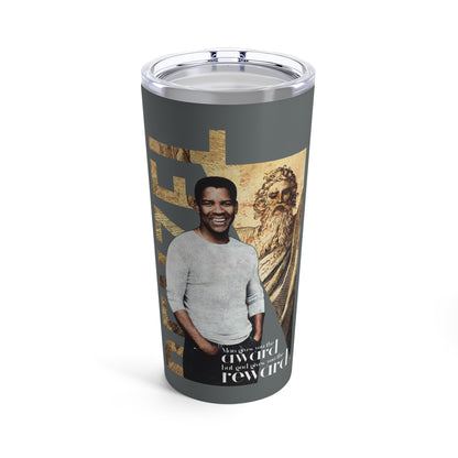 Dark Grey Tumbler 20z - Award Design Denzel Washington