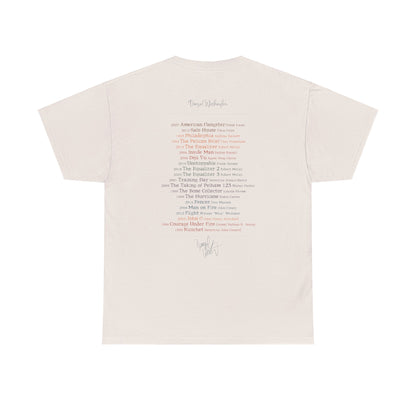 Denzel Movies Movie List Tee