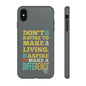 Aspire To Make Difference Text Design - Mobile Case