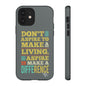 Aspire To Make Difference Text Design - Mobile Case